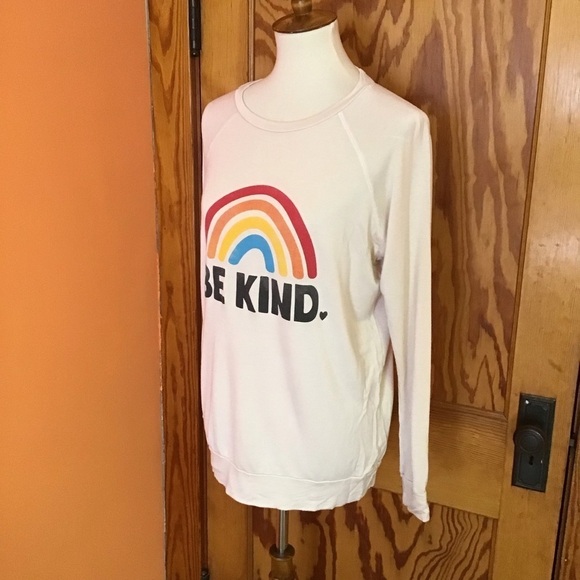 Zutter French terry super soft be kind rainbow sweat shirt - Picture 5 of 10